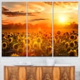 thumbnail image 1 of Yellow Sunset over Sunflowers, 1 of 1