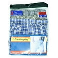 thumbnail image 6 of 3-12 Pack Mens Boxer Briefs Plaid 100% Cotton Underwear Shorts Trunk Size M-2XL, 6 of 7
