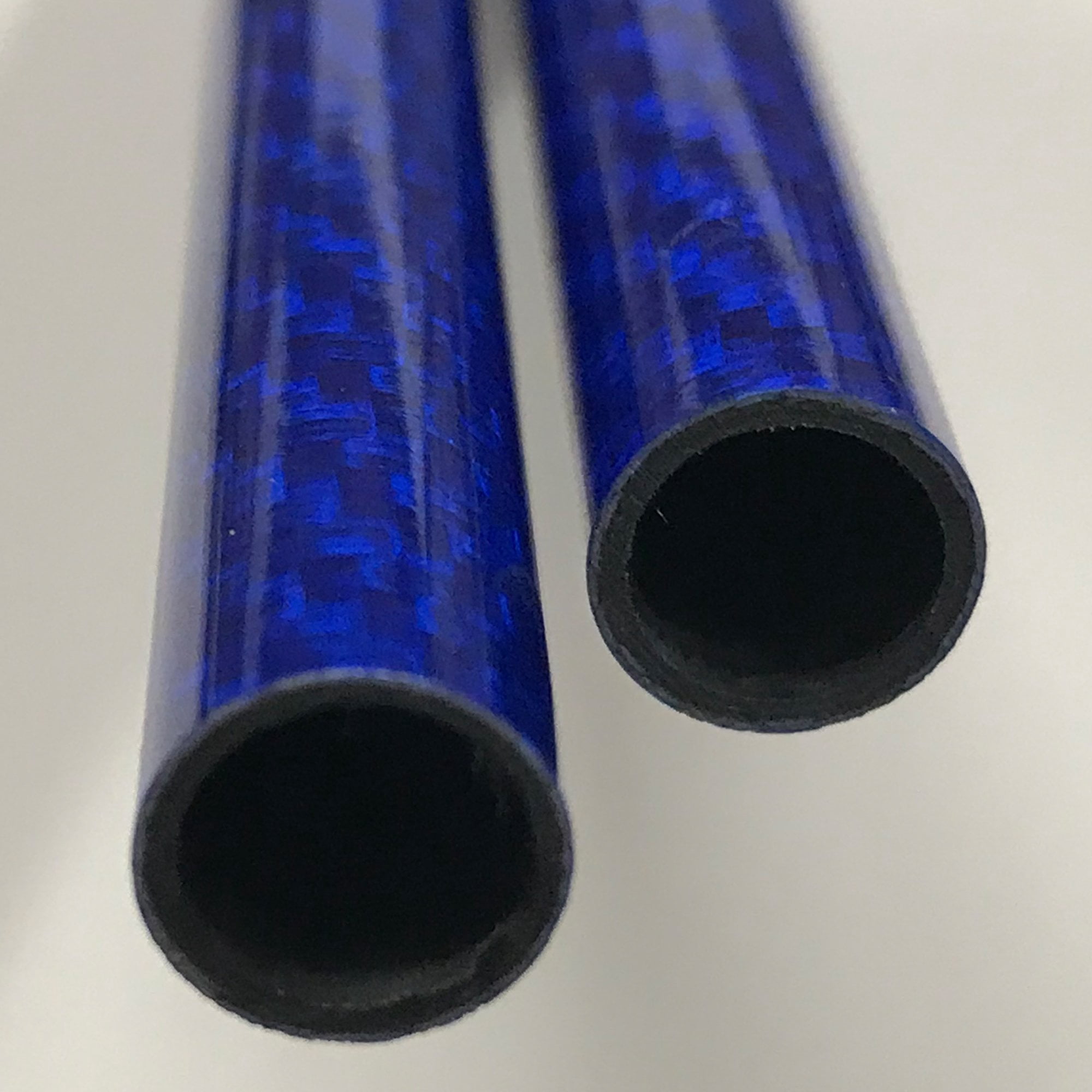 Blue Carbon Fiber-Kevlar Tube 16mm x 14mm x 500mm 3K Roll