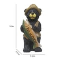 thumbnail image 2 of Hi-Line Gift Ltd 75619-P Standing Bear with Fish Welcome Sign, 2 of 6