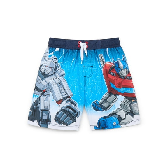 Transformers Boys Swim Trunks, Sizes 4-12