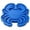 B, variant on 15.7" Reusable Crab Stepping Stone Mold, Silicone Concrete Casting Form for Garden Pathways, Blue