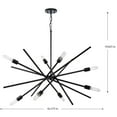 thumbnail image 5 of P400109-31M-Progress Lighting-Astra - 8 Light Chandelier In Modern Style-19.63 Inches Tall and 42.38 Inches Wide-Matte Black Finish    -Traditional, 5 of 5