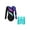 Blue Green, variant on Girls Gymnastics Leotards Long Sleeve with Shorts Outfits Sparkle Dancewear Bodysuit Leopard 14