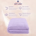 thumbnail image 3 of American Soft Linen Luxury 40x80 Oversized Bath Sheet, 100% Cotton XL Turkish Bath Sheet Towel, Lilac, 3 of 9