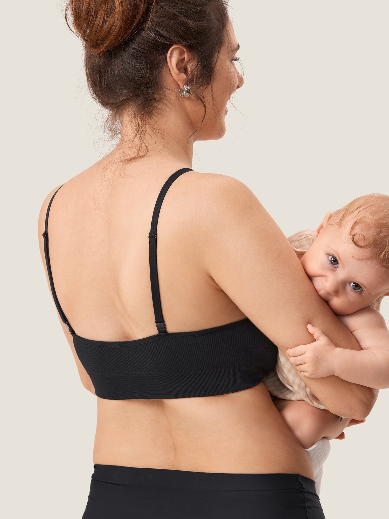 DELIMIRA Women's Nursing Bras Seamless Bralettes Wireless Maternity Breastfeeding Bra