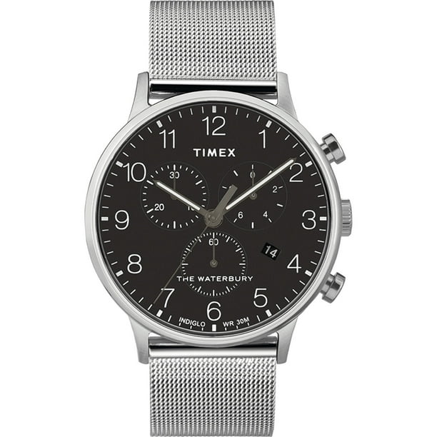 Waterbury classic chronograph 40mm stainless steel mesh band watch sale