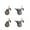 2 Activity 2 Brake, variant on 4pcs Furniture Casters Wheels Soft Rubber Swivel Caster Quite Roller Wheels For Trolley Baby Crib Bed Wheels Household Accessory ,Reliable