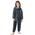 thumbnail image 1 of Gibobby Conjunto de ropa de bebé Conjunto de ropa de invierno para niños y niñas, de manga larga, de Color sólido, con bolsillos, pantalones, 2 uds(Gris,10-12 Años), 1 of 4