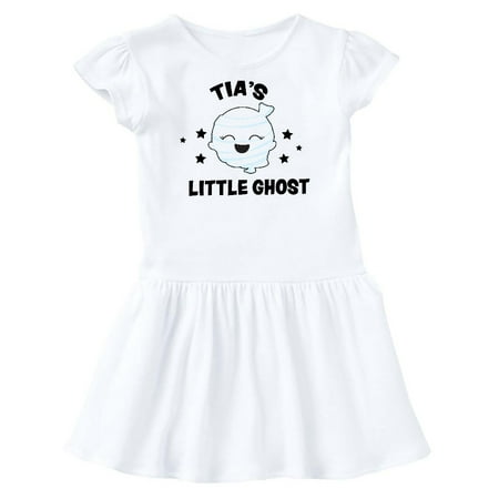

Inktastic Cute Tia s Little Ghost with Stars Gift Toddler Girl Dress