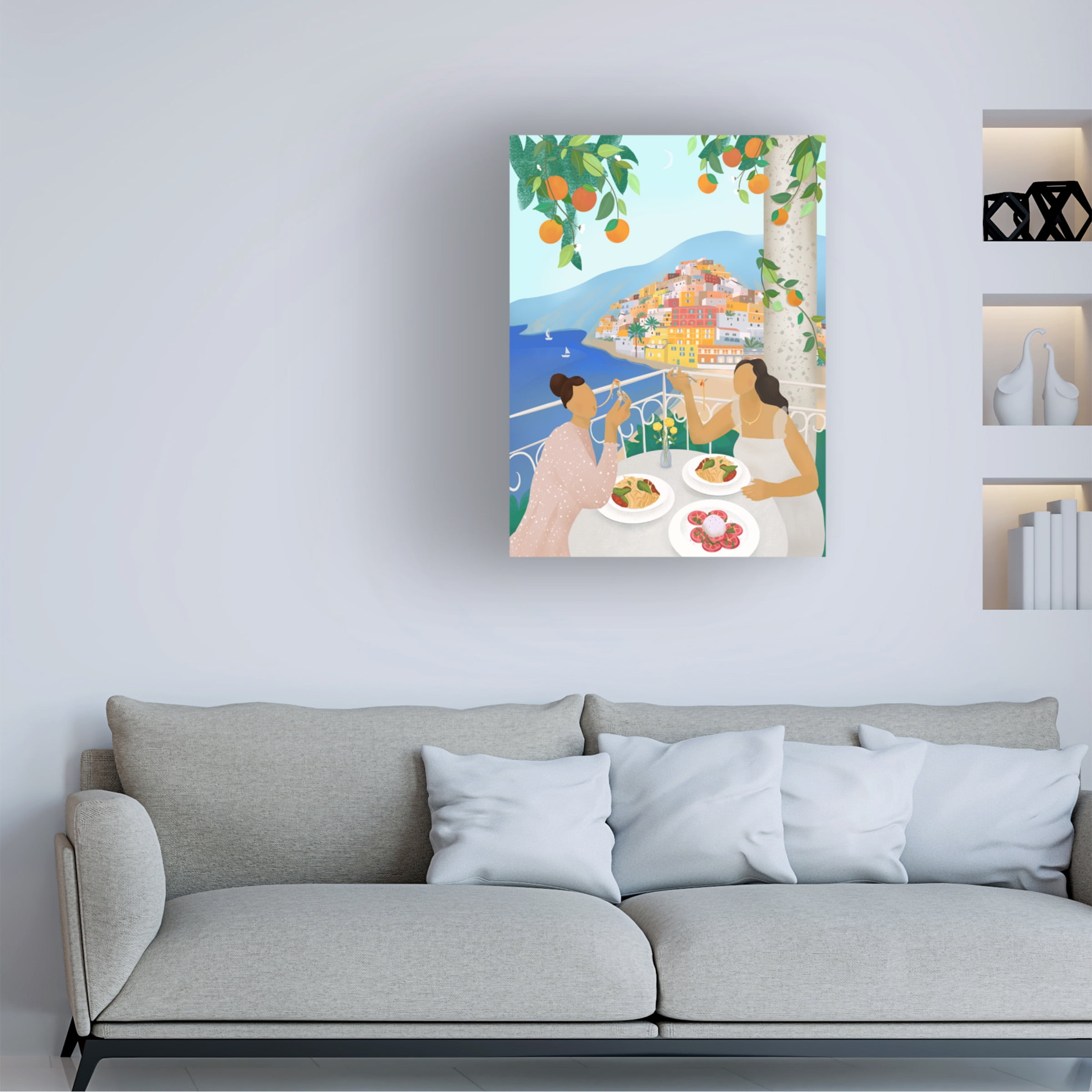 Petra Lizde 'Girls in Positano' Canvas Art