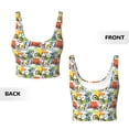 thumbnail image 5 of Lsque Retro Bike Printed Women'S Sports Bra, Compression, Moisture Wicking, High-Impact Sports Bra For Women,Supportive sports bra-Small, 5 of 9