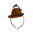 thumbnail image 5 of Nicky Bigs Novelties Adult Mini Oktoberfest Hat Headband Lederhosen Costume German Alpine Fascinator Hats Tyrolean Fedora, 5 of 6