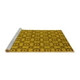 thumbnail image 2 of Ahgly Company Machine Washable Indoor Rectangle Oriental Yellow Industrial Area Rugs, 5' x 7', 2 of 4