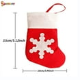 thumbnail image 4 of 12Pcs 5" Christmas Socks Decoration Snowflake Tableware Holders, Knife Fork Pouch Bag Mini Party Hanging Stockings Non-Woven Fabric for Dinner Table Ornaments, 4 of 8