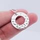 thumbnail image 5 of Hammered Circle Necklace for Women, Eternal Bond Sterling Silver Hammered Circle Eternity Necklace, Mom Gift Necklace, Girlfriend Gift, Best Friend Gi, 5 of 5