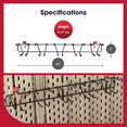 thumbnail image 3 of Rubbermaid 34 inch Heavy Duty Tool and Sports Steel Storage Rack for Sheds, 3 of 11