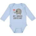thumbnail image 3 of Inktastic My Nonna Loves Me Baby Boy Girl Elephant Boys or Girls Long Sleeve Baby Bodysuit, 3 of 5