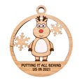 thumbnail image 1 of Christmas Decorations Wooden Small Pendant Christmas Tree Decoration Pendant, 1 of 1