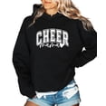 thumbnail image 4 of Cheer Mama Hoodie for Women Cheerleading Mom Game Day Pullover Sweatshirt, Black Hoodie, M, 4 of 8
