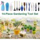 thumbnail image 5 of Gardening Tool Kits, 14pcs Succulent Garden Kit Mini Garden Tools, Gardening Tool Kit with Pruning Shears Scissors Mini Rake Bud and Leaf Trimmer, 5 of 5