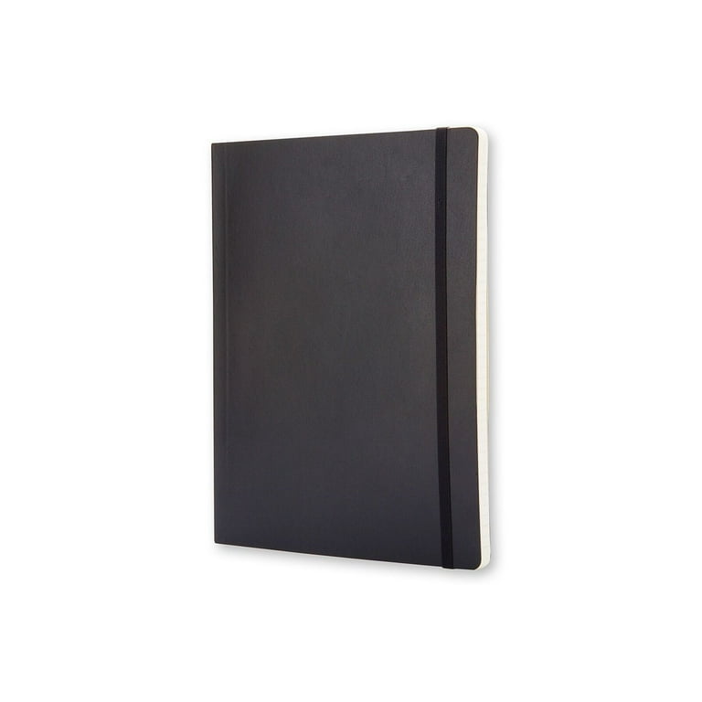 Moleskine® Classic Softcover Notebook, 1 Subject, Unruled, Black Cover, 10  x 7.5, 192 Sheets