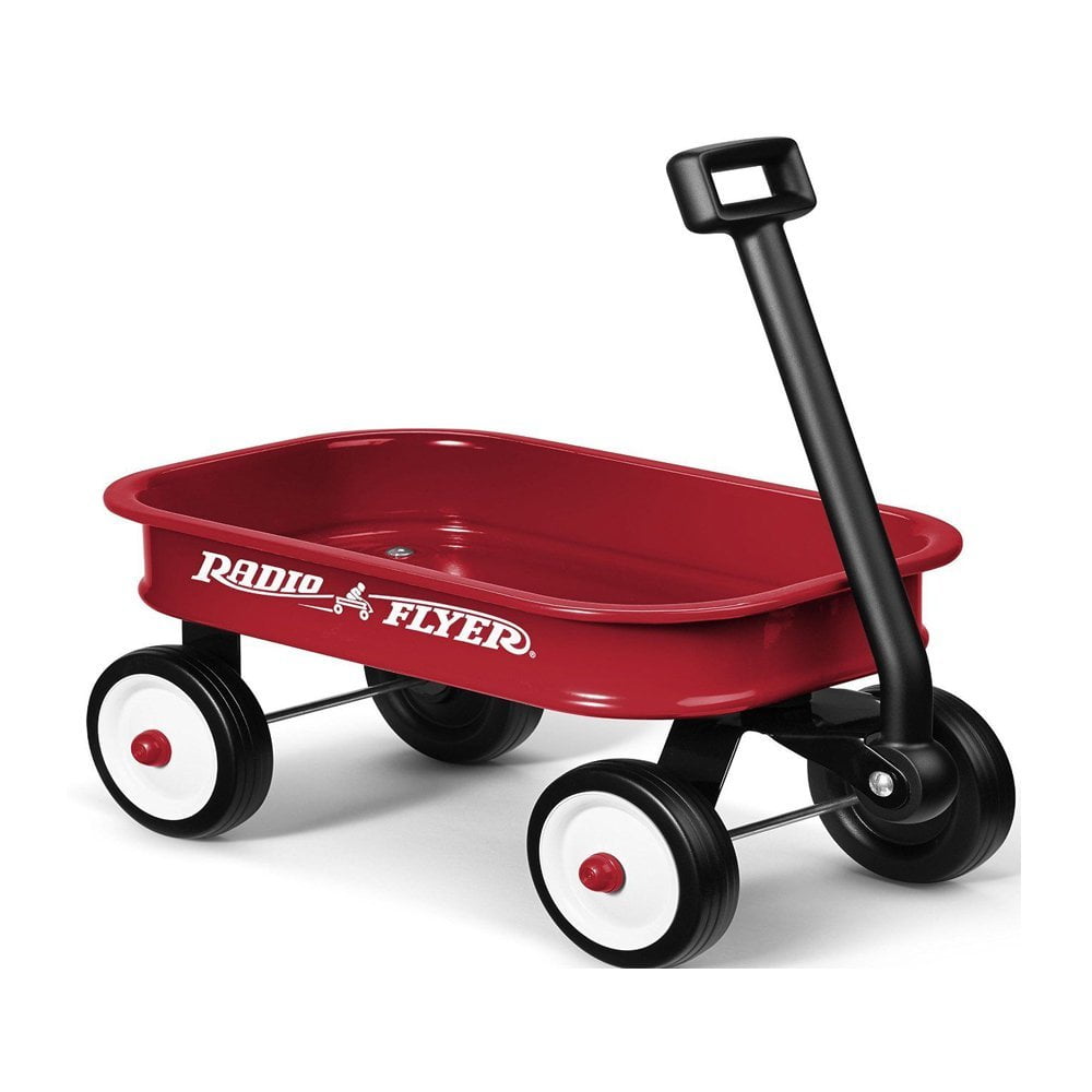 Little Red Toy Wagon. Kids Gift Present Boy Girl Fun Steel Hauling, By