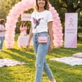 thumbnail image 5 of Mfakffe Breast Cancer Shirts for Women Breast Cancer Awareness Crew Neck Short Sleeve T-Shirt Hummingbird Pink Ribbon Graphic Loose Tee, 5 of 5