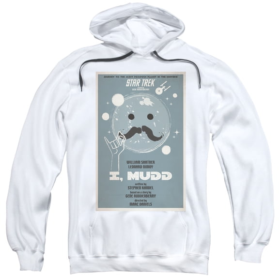 Star Trek Tos Episode 37 Adult Pullover Hoodie Sweatshirt White