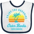 thumbnail image 3 of Inktastic Summer Enjoy the Sunshine Outer Banks North Carolina in Blue Boys or Girls Baby Bib, 3 of 4
