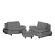 thumbnail image 1 of Sala Bali Rogga (Love Seat, Love Seat, Taburete) Gris Oscuro, 1 of 8