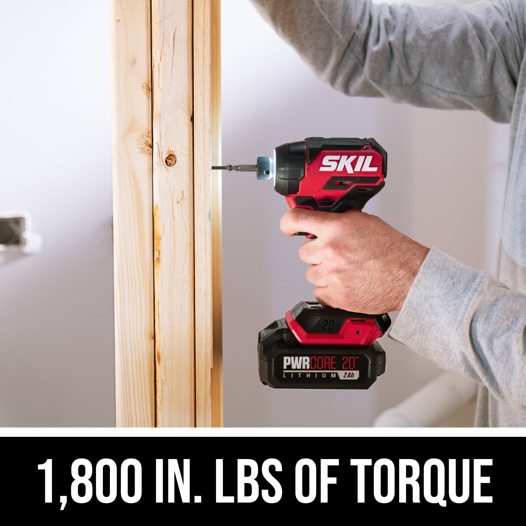 Skil ID6739B-10 20V PWRCORE 20 Brushless Compact Lithium-Ion 1/4 in. Hex Cordless Impact Driver Kit (2 Ah)