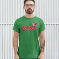 thumbnail image 3 of Tee Hunt XOXO T-shirt Romance Valentine's Day Hearts Passion Love Men's Tee, Green, 5X-Large, 3 of 5