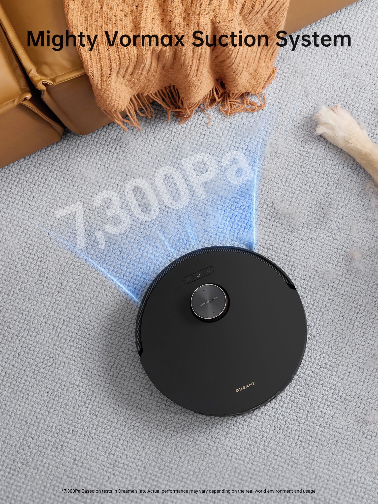 Dreame L30 Ultra Robot Vacuum, 7300Pa Suction, 136°F Hot Water Self-Cleaning, Mop Raising