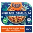 thumbnail image 1 of BEN'S ORIGINAL Cuisine de Rue Riz à la Jamaïcaine avec Haricots Rouges et Poulet, Plat Préparé, au Micro-ondes en 90 Secondes, 255 g, 1 of 8