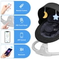 thumbnail image 6 of Babyeap Baby Swing for Infants - Motorized Swing with Music Speaker and Remote Control - 10 Lullabies - Black, 6 of 10