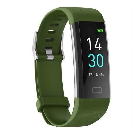 S5 Smart Watch 0.96 Inch Single-Contact Touch Screen Fitness Smart Watch Heart Rate Monitor Sports Watch Army Green