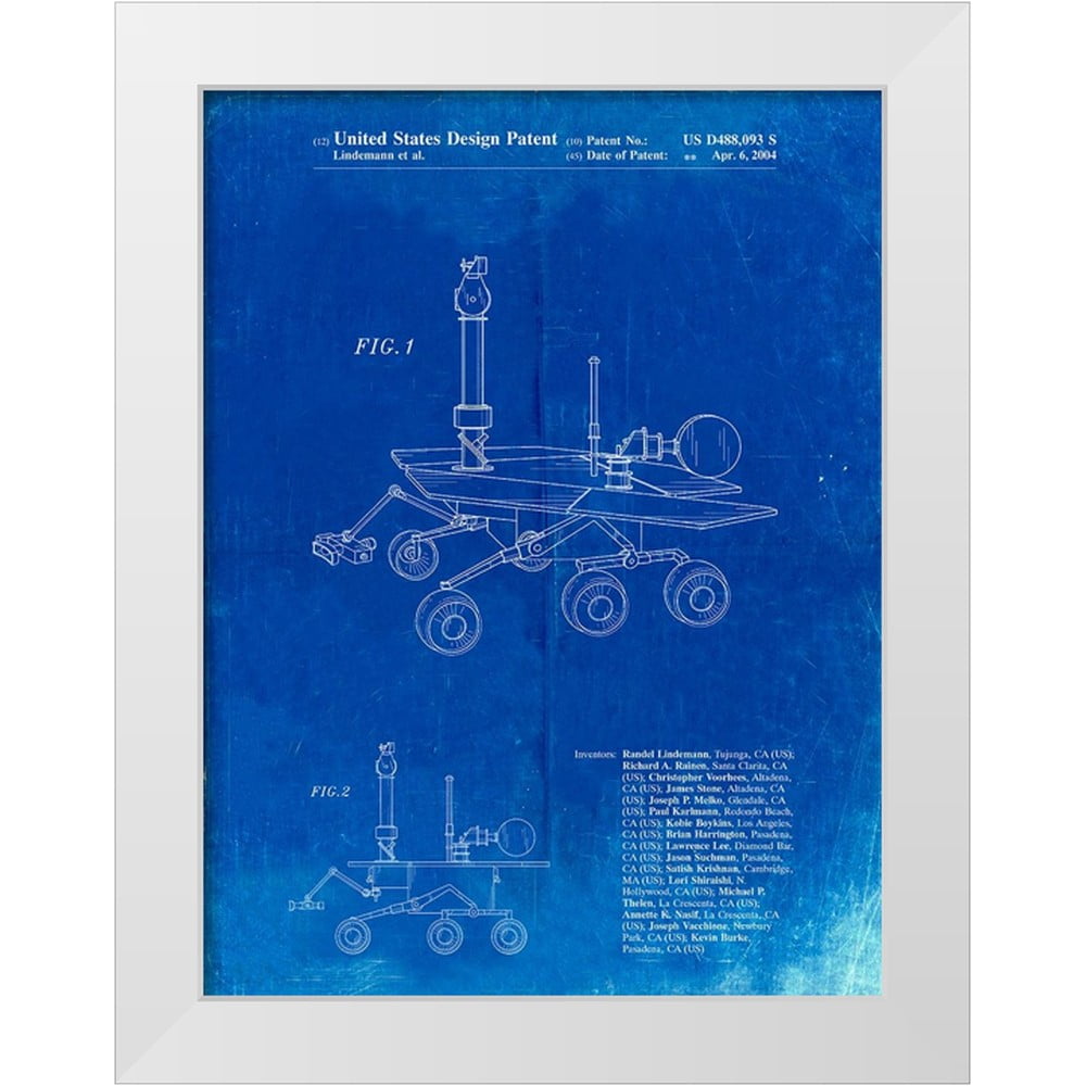 Borders, Cole 12x14 White Modern Wood Framed Museum Art Print Titled ...