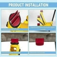 thumbnail image 2 of 2 Pcs Pinch Weld Jack Adapter, Universal Aluminum Grooved Magnetic Frame Rail Protector, Floor Jack Stand Pads for Car, 2 of 6