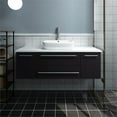 thumbnail image 6 of RGM Distribution Fresca Lucera 48" Espresso Wall Hung Modern Bathroom Cabinet w/ Top & Vessel Sink, 6 of 7