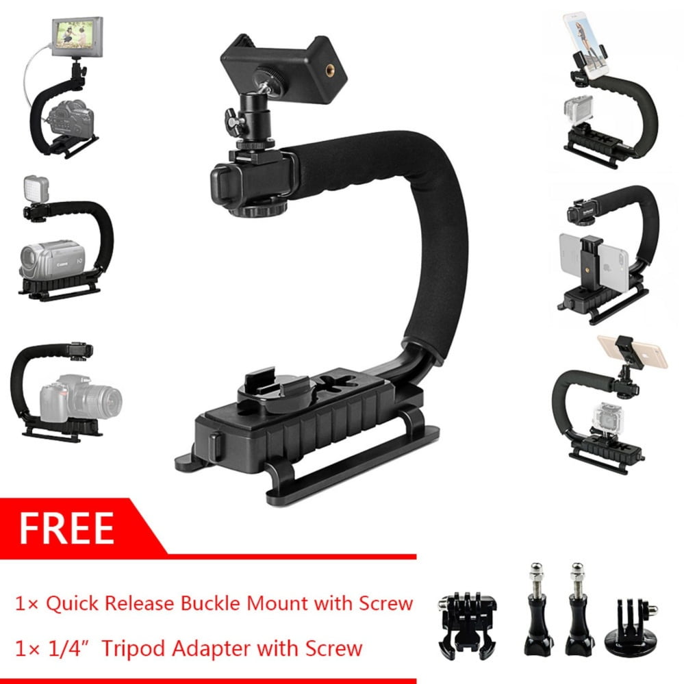 Nikon Cannon Pomya PRO Handheld Steadycam Video Stabilizer Handle Grip Steady Support for Digital Camera Camcorder DV DSLR SLR Compatible with GoPro
