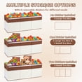 thumbnail image 7 of FIIOEOY Extra Large Collapsible Toy Storage Box with Lid, Divider & Mesh Pockets, 40”x14”x16”, White & Brown, 7 of 7