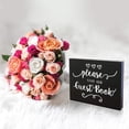 thumbnail image 4 of JennyGemsGuestbook Sign, Wedding Signs, Guest Book Table Sign, 10x12 Inch Wood Sign, Wedding Reception Decor, Guestbook Sign for Showers, Weddings, Party (Black), 4 of 8