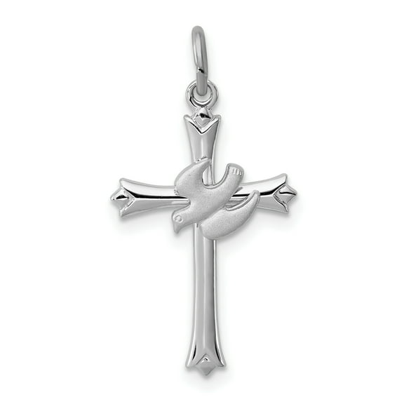 FJC Finejewelers Sterling Silver Holy Spirit Cross Charm