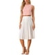 thumbnail image 2 of INSPIRAR CHIC Blusa sin mangas para mujer Vintage Verano Gingham Tops XL Rosa, 2 of 5