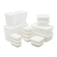 thumbnail image 2 of Cajas de pan de 17 Uds., soporte para mantener , contenedor de pan, cajas herméticas transparentes para pasteles, recipientes para Blanco perfecl Contenedor de pan, 2 of 8