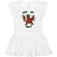 thumbnail image 3 of Inktastic Mardi Gras Let's Get Cray Crayfish with Beads Girls Baby Dress, 3 of 5