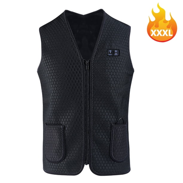 Chaleco calefactor Calentador 3 velocidades Temperatura ajustable 7 zonas calefactoras Chaleco térmi Abanopi Chaleco calefactor