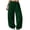 Green, variant on Women's Sweatpants Drawstring High Waist Baggy Jogger Pants Cuffed Ankle Loose Trousers with Pockets Navy Size M