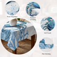 thumbnail image 5 of Blue Coastal Crab Table Cloth Waterproof Tablecloths, Summer Ocean Coral Sea Fish Abstract Tablecloth Dining Table Cover for Kitchen Party Tabletop Outdoor, Square Tablecloth 60x60 Inch, 5 of 9